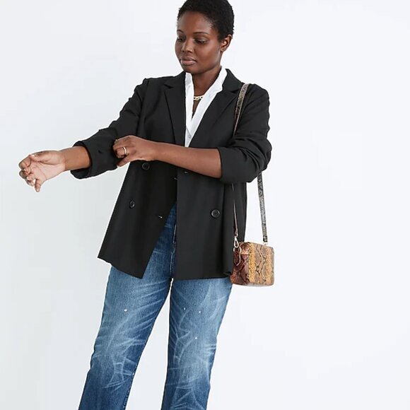 NWT Madewell Caldwell Double-Breasted Blazer - Picture 2 of 8